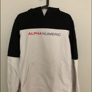 alpha numeric hoodie